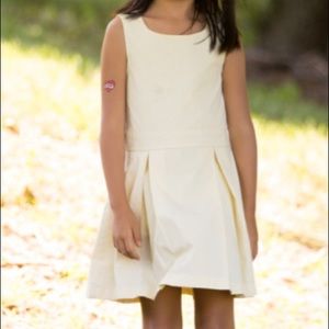 Land’s End yellow pleated dress